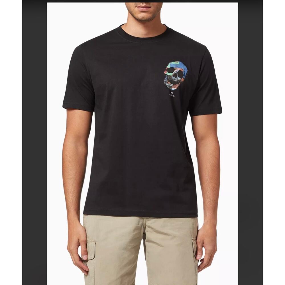 Paul Smith Skull Graphic Tee Size L (fits like Mens S) Slim Fit
